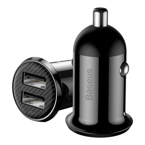 Ładowarka samochodowa Grain PRO 2x USB 4.8A czarny Ładowarka samochodowa Grain PRO 2x USB 4.8A czarny
