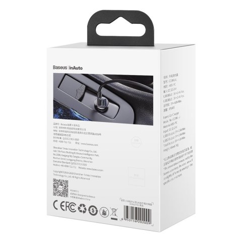 Ładowarka samochodowa Grain PRO 2x USB 4.8A czarny Ładowarka samochodowa Grain PRO 2x USB 4.8A czarny