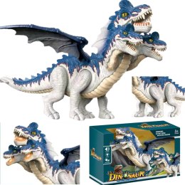 Motorized triple-headed fire dragon