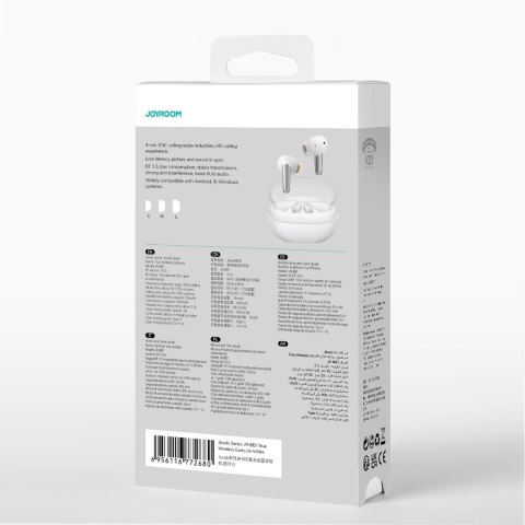 Douszne słuchawki bezprzewodowe ENC Jbuds Series USB-C białe Douszne słuchawki bezprzewodowe ENC Jbuds Series USB-C białe