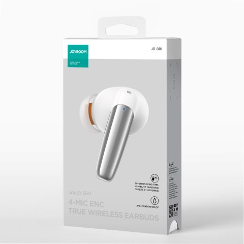 Douszne słuchawki bezprzewodowe ENC Jbuds Series USB-C białe Douszne słuchawki bezprzewodowe ENC Jbuds Series USB-C białe