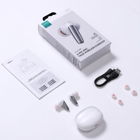 Douszne słuchawki bezprzewodowe ENC Jbuds Series USB-C białe Douszne słuchawki bezprzewodowe ENC Jbuds Series USB-C białe