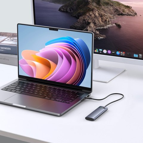 Kieszeń na dyski SSD 2230-2280 M.2 NVMe / M.2 SATA 10 Gbs szara Kieszeń na dyski SSD 2230-2280 M.2 NVMe / M.2 SATA 10 Gbs szara