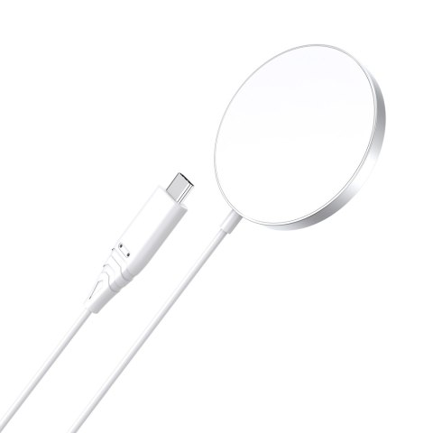 Ładowarka magnetyczna bezprzewodowa 15W MagSafe do iPhone 12/13/14 biała Ładowarka magnetyczna bezprzewodowa 15W MagSafe do iPhone 12/13/14 biała