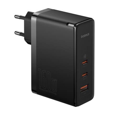 Ładowarka sieciowa PRO 160W GaN GaN5 2x USB-C / USB-A + kabel USB-C czarny Ładowarka sieciowa PRO 160W GaN GaN5 2x USB-C / USB-A + kabel USB-C czarny