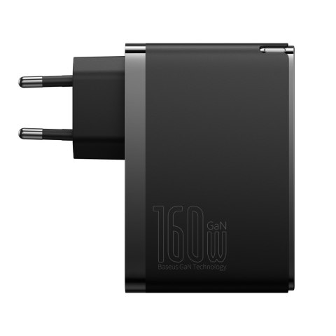 Ładowarka sieciowa PRO 160W GaN GaN5 2x USB-C / USB-A + kabel USB-C czarny Ładowarka sieciowa PRO 160W GaN GaN5 2x USB-C / USB-A + kabel USB-C czarny