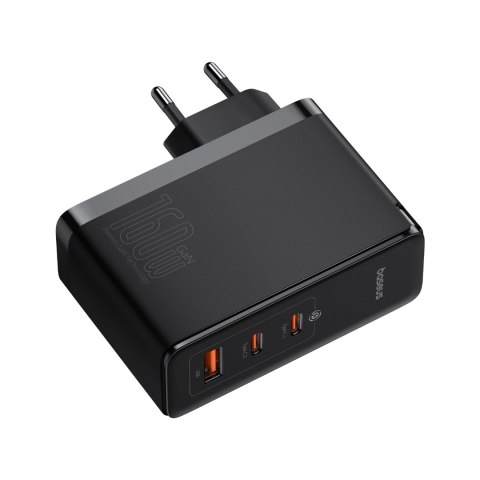 Ładowarka sieciowa PRO 160W GaN GaN5 2x USB-C / USB-A + kabel USB-C czarny Ładowarka sieciowa PRO 160W GaN GaN5 2x USB-C / USB-A + kabel USB-C czarny