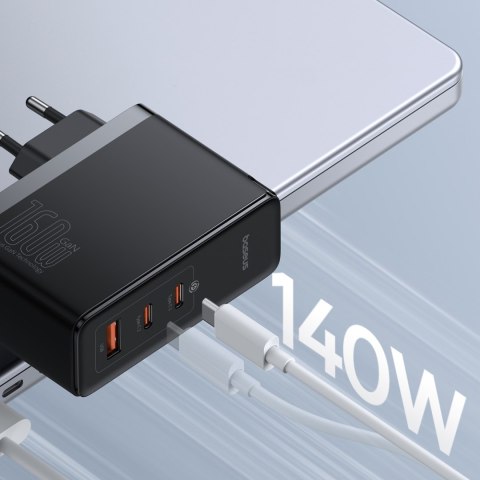 Ładowarka sieciowa PRO 160W GaN GaN5 2x USB-C / USB-A + kabel USB-C czarny Ładowarka sieciowa PRO 160W GaN GaN5 2x USB-C / USB-A + kabel USB-C czarny