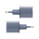 Ładowarka sieciowa z wyświetlaczem PD 30W GaN3 USB-C szara