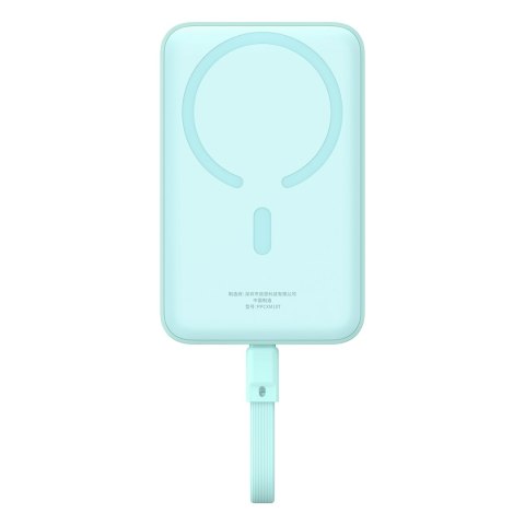 Mini Powerbank MagSafe 10000mAh 30W z kablem USB-C 0.3m niebieski Mini Powerbank MagSafe 10000mAh 30W z kablem USB-C 0.3m niebieski