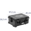 Walizka transportowa ochronna na kółkach z wysuwaną rączką 56 x 45.5 x 26.5 cm 46 l