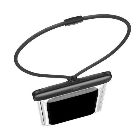 Wodoodporny pokrowiec etui na telefon do 7.2'' na basen plażę czarny Wodoodporny pokrowiec etui na telefon do 7.2'' na basen plażę czarny