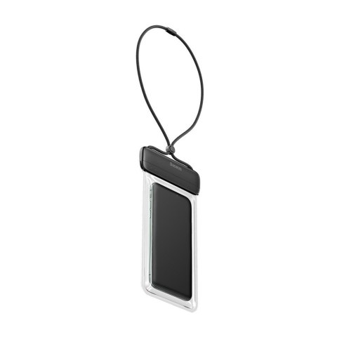 Wodoodporny pokrowiec etui na telefon do 7.2'' na basen plażę czarny Wodoodporny pokrowiec etui na telefon do 7.2'' na basen plażę czarny