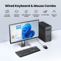 ZESTAW Klawiatura 104 i myszka przewodowa USB czarna