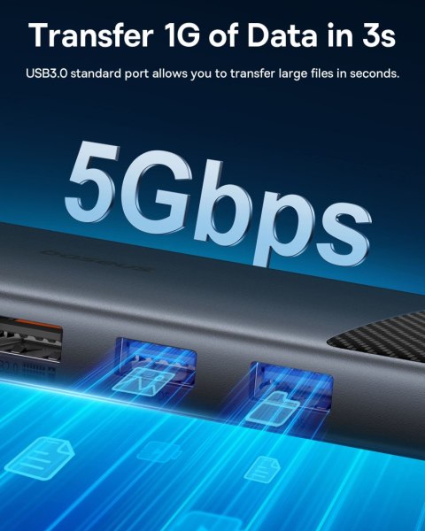 11w1 HUB Adapter USB-C USB-A / PD / HDMI / DP / RJ-45 / SD / TF czarny 11w1 HUB Adapter USB-C USB-A / PD / HDMI / DP / RJ-45 / SD / TF czarny
