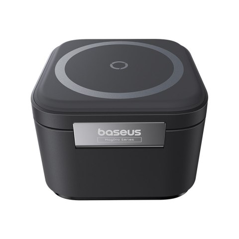 2w1 Ładowarka bezprzewodowa 20W MagSafe Qi z rozwijanym kablem USB-C czarna 2w1 Ładowarka bezprzewodowa 20W MagSafe Qi z rozwijanym kablem USB-C czarna