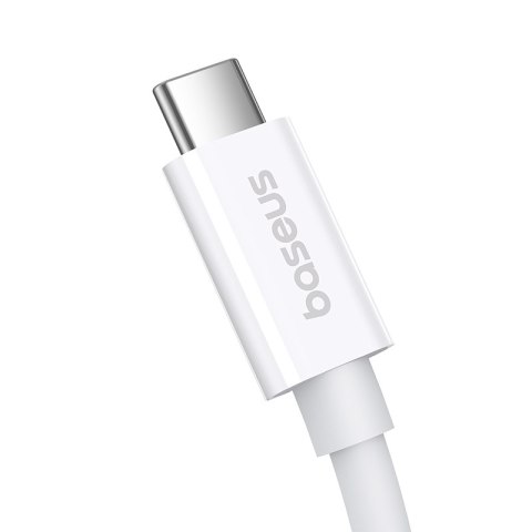 Kabel przewód USB-C - USB-C 240W PD 8K 60Hz 40Gb/s 1m biały Kabel przewód USB-C - USB-C 240W PD 8K 60Hz 40Gb/s 1m biały