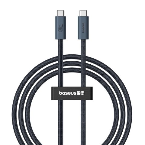 Kabel przewód USB-C - USB-C 240W PD 8K 60Hz 40Gb/s 1m czarny Kabel przewód USB-C - USB-C 240W PD 8K 60Hz 40Gb/s 1m czarny