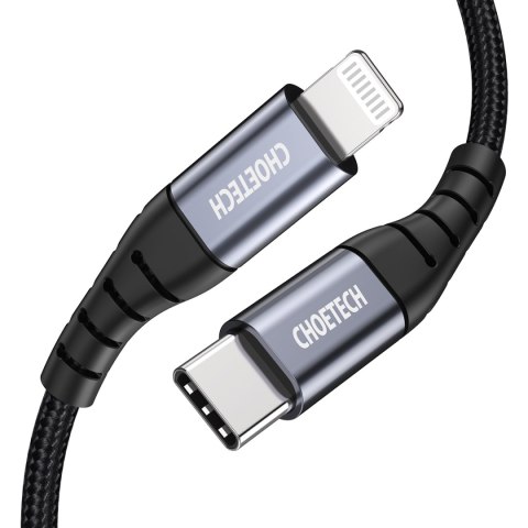 Kabel przewód do iPhone USB-C - Lightning MFi 480Mb/s 3A 3m czarny Kabel przewód do iPhone USB-C - Lightning MFi 480Mb/s 3A 3m czarny