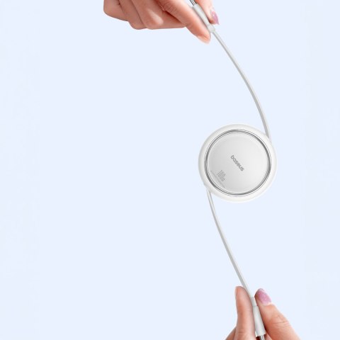 Kabel przewód wysuwany zwijany USB-C 100W Free2Draw Mini 1m biały Kabel przewód wysuwany zwijany USB-C 100W Free2Draw Mini 1m biały
