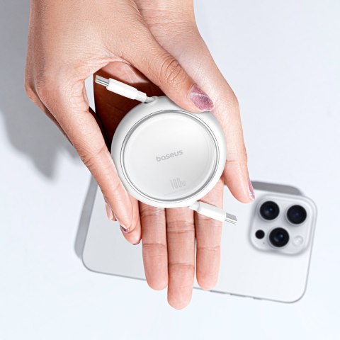 Kabel przewód wysuwany zwijany USB-C 100W Free2Draw Mini 1m biały Kabel przewód wysuwany zwijany USB-C 100W Free2Draw Mini 1m biały