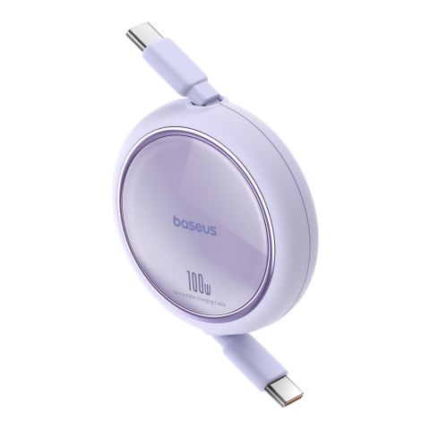 Kabel przewód wysuwany zwijany USB-C 100W Free2Draw Mini 1m fioletowy Kabel przewód wysuwany zwijany USB-C 100W Free2Draw Mini 1m fioletowy