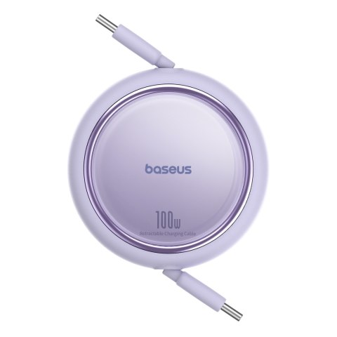 Kabel przewód wysuwany zwijany USB-C 100W Free2Draw Mini 1m fioletowy Kabel przewód wysuwany zwijany USB-C 100W Free2Draw Mini 1m fioletowy