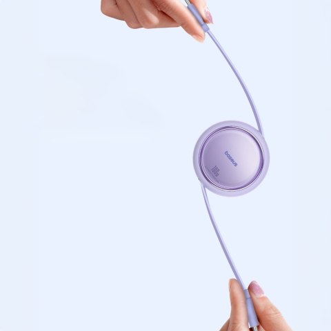 Kabel przewód wysuwany zwijany USB-C 100W Free2Draw Mini 1m fioletowy Kabel przewód wysuwany zwijany USB-C 100W Free2Draw Mini 1m fioletowy