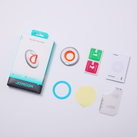 Magnetyczny uchwyt na telefon MagSafe ring na palec pomarańczowy Magnetyczny uchwyt na telefon MagSafe ring na palec pomarańczowy