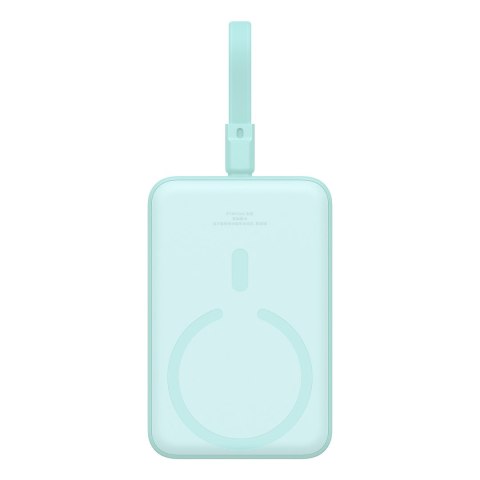 Mini Powerbank MagSafe 10000mAh 20W z kablem Lightning do iPhone 0.3m niebieski Mini Powerbank MagSafe 10000mAh 20W z kablem Lightning do iPhone 0.3m niebieski