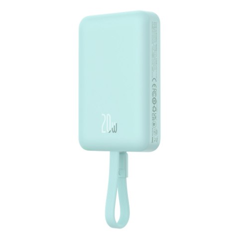 Mini Powerbank MagSafe 10000mAh 20W z kablem Lightning do iPhone 0.3m niebieski Mini Powerbank MagSafe 10000mAh 20W z kablem Lightning do iPhone 0.3m niebieski