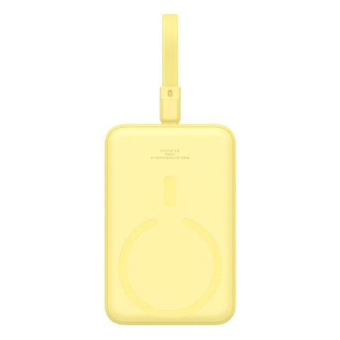 Mini Powerbank MagSafe 10000mAh 20W z kablem Lightning do iPhone 0.3m żółty Mini Powerbank MagSafe 10000mAh 20W z kablem Lightning do iPhone 0.3m żółty