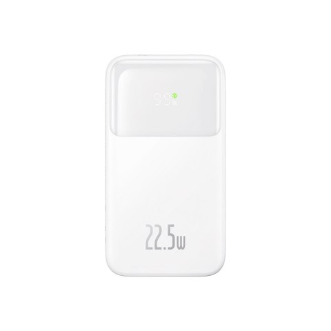 Powerbank z wyświetlaczem 10000mAh 22.5W Comet Series + kabel USB-A - USB-C 0.3m biały Powerbank z wyświetlaczem 10000mAh 22.5W Comet Series + kabel USB-A - USB-C 0.3m biały