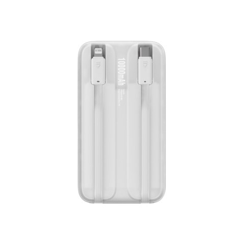 Powerbank z wyświetlaczem 10000mAh 22.5W Comet Series + kabel USB-A - USB-C 0.3m biały Powerbank z wyświetlaczem 10000mAh 22.5W Comet Series + kabel USB-A - USB-C 0.3m biały
