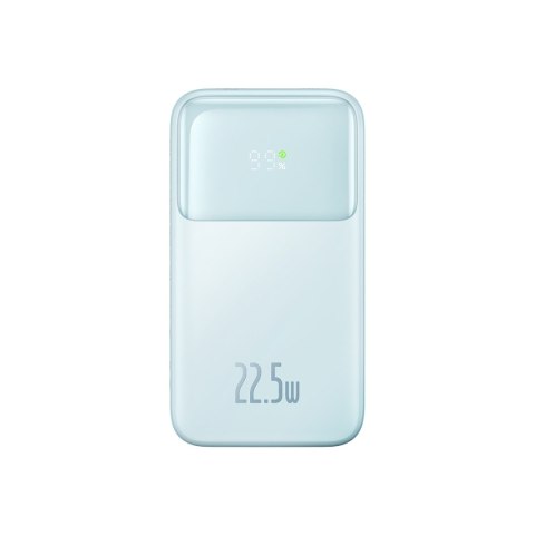 Powerbank z wyświetlaczem 10000mAh 22.5W Comet Series + kabel USB-A - USB-C 0.3m niebieski Powerbank z wyświetlaczem 10000mAh 22.5W Comet Series + kabel USB-A - USB-C 0.3m niebieski