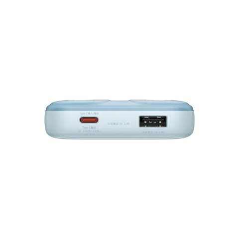 Powerbank z wyświetlaczem 10000mAh 22.5W Comet Series + kabel USB-A - USB-C 0.3m niebieski Powerbank z wyświetlaczem 10000mAh 22.5W Comet Series + kabel USB-A - USB-C 0.3m niebieski