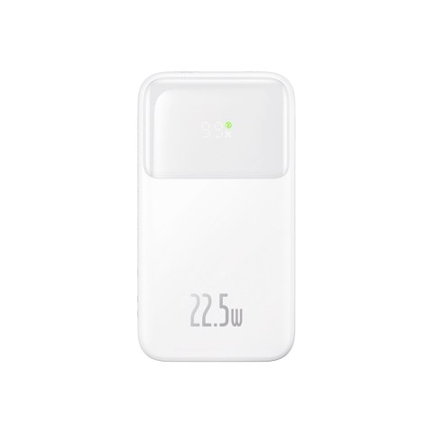 Powerbank z wyświetlaczem 20000mAh 22.5W Comet Series + kabel USB-A - USB-C 0.3m biały Powerbank z wyświetlaczem 20000mAh 22.5W Comet Series + kabel USB-A - USB-C 0.3m biały