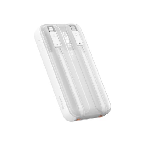 Powerbank z wyświetlaczem 20000mAh 22.5W Comet Series + kabel USB-A - USB-C 0.3m biały Powerbank z wyświetlaczem 20000mAh 22.5W Comet Series + kabel USB-A - USB-C 0.3m biały