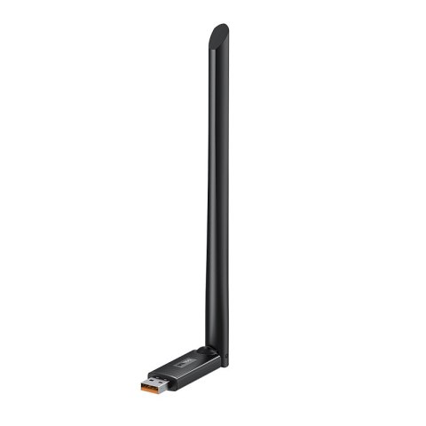 Zewnętrzna karta sieciowa USB WiFi 2.4GHz 150Mb/s z anteną 6dBi czarna Zewnętrzna karta sieciowa USB WiFi 2.4GHz 150Mb/s z anteną 6dBi czarna