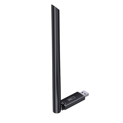 Zewnętrzna karta sieciowa USB WiFi 2.4GHz 150Mb/s z anteną 6dBi czarna Zewnętrzna karta sieciowa USB WiFi 2.4GHz 150Mb/s z anteną 6dBi czarna
