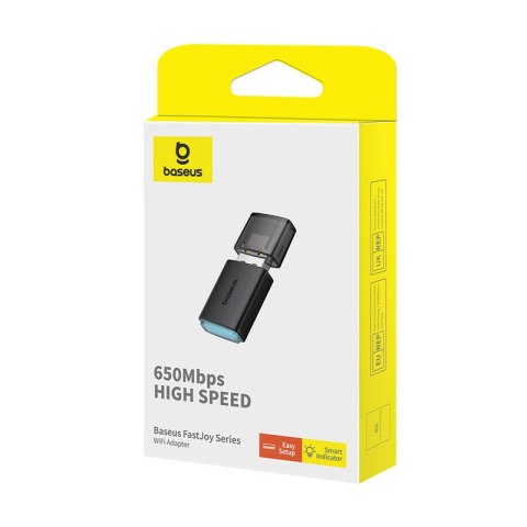 Zewnętrzna karta sieciowa USB WiFi 2.4GHz 5GHz 650Mb/s czarna Zewnętrzna karta sieciowa USB WiFi 2.4GHz 5GHz 650Mb/s czarna