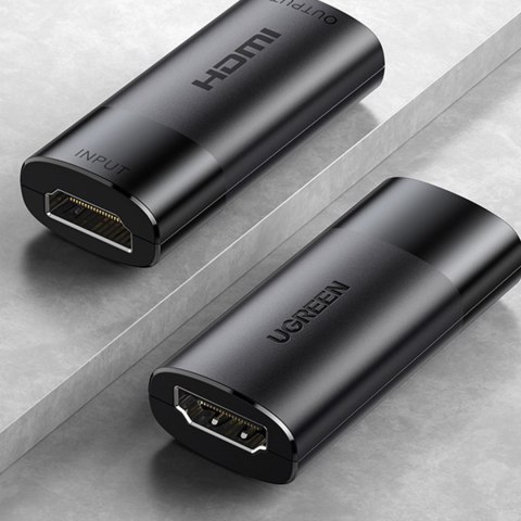 Złączka mufa do kabli HDMI 4K HD wzmacniacz sygnału do 40 metrów czarny Złączka mufa do kabli HDMI 4K HD wzmacniacz sygnału do 40 metrów czarny