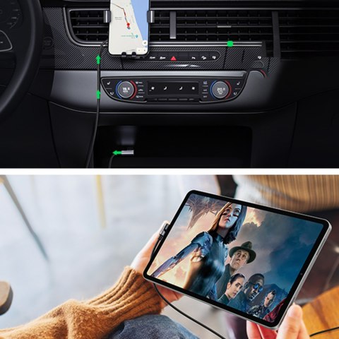 Kabel przewód kątowy USB-C - USB 2.0 480Mb/s 3A 3m czarny Kabel przewód kątowy USB-C - USB 2.0 480Mb/s 3A 3m czarny