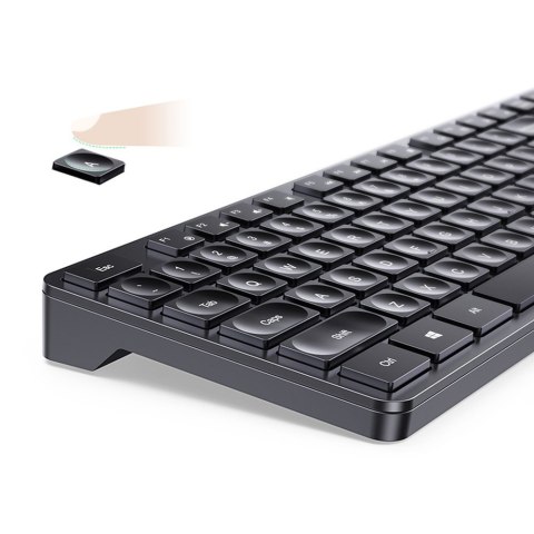 Klawiatura bezprzewodowa do komputera NumLock 2.4GHz czarna Klawiatura bezprzewodowa do komputera NumLock 2.4GHz czarna