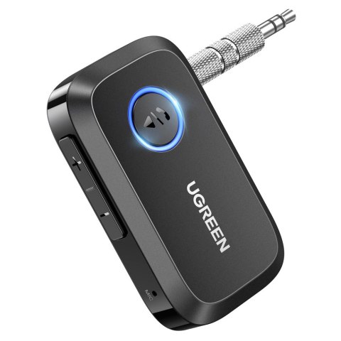 Odbiornik dźwięku Bluetooth 5.3 AUX mini jack 3.5mm Ugreen CM596 czarny Odbiornik dźwięku Bluetooth 5.3 AUX mini jack 3.5mm Ugreen CM596 czarny
