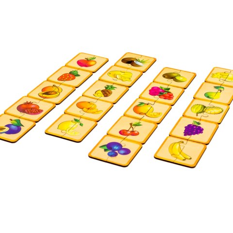 Drewniana Łamigłówka Owoce Łączenie Połówek Zestaw Puzzle Układanka Drewniana Łamigłówka Owoce Łączenie Połówek Zestaw Puzzle Układanka