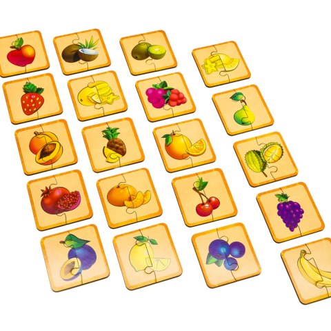 Drewniana Łamigłówka Owoce Łączenie Połówek Zestaw Puzzle Układanka Drewniana Łamigłówka Owoce Łączenie Połówek Zestaw Puzzle Układanka