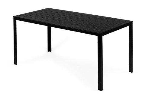 Stół ogrodowy cateringowy 156 x 78cm Czarny Stół ogrodowy cateringowy 156 x 78cm Czarny