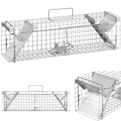 Żywołapka pułapka dla zwierząt gryzoni szkodników 63.5 x 16.5 x 18.5 cm oczka 25 x 25 mm Żywołapka pułapka dla zwierząt gryzoni szkodników 63.5 x 16.5 x 18.5 cm oczka 25 x 25 mm