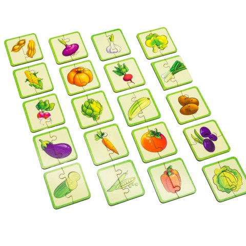 Drewniana Łamigłówka Warzywa Łączenie Połówek Zestaw Puzzle Układanka Drewniana Łamigłówka Warzywa Łączenie Połówek Zestaw Puzzle Układanka